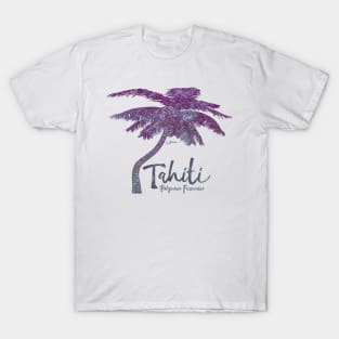 Tahiti, French Polynesia, Palm Tree T-Shirt